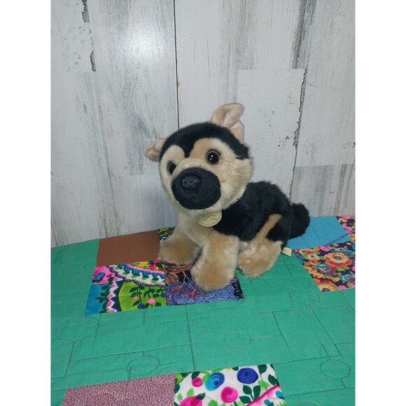 Aurora Miyoni German Shepard Dog Plush Stuffed Animal 8 Inch Puppy Soft - Picture 1 of 8